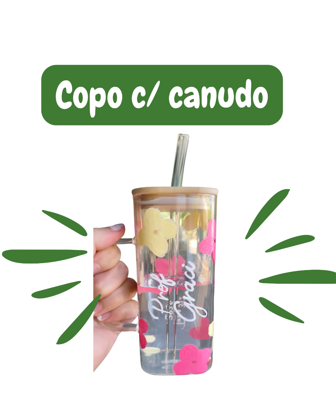 COPO DE BOROSILICATO C/CANUDO